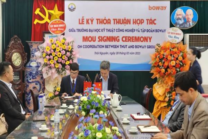 Trường Đại học Kỹ thuât Công nghiệp ký thỏa thuận hợp tác với tập đoàn  BOWAY